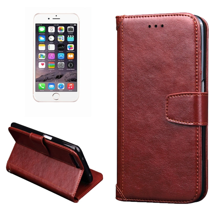 For iPhone 8 Plus & 7 Plus   Knead Skin Texture Splice Horizontal Flip Leather Case with Photo Frame & Card Slot & Holder & Wallet & Lanyard