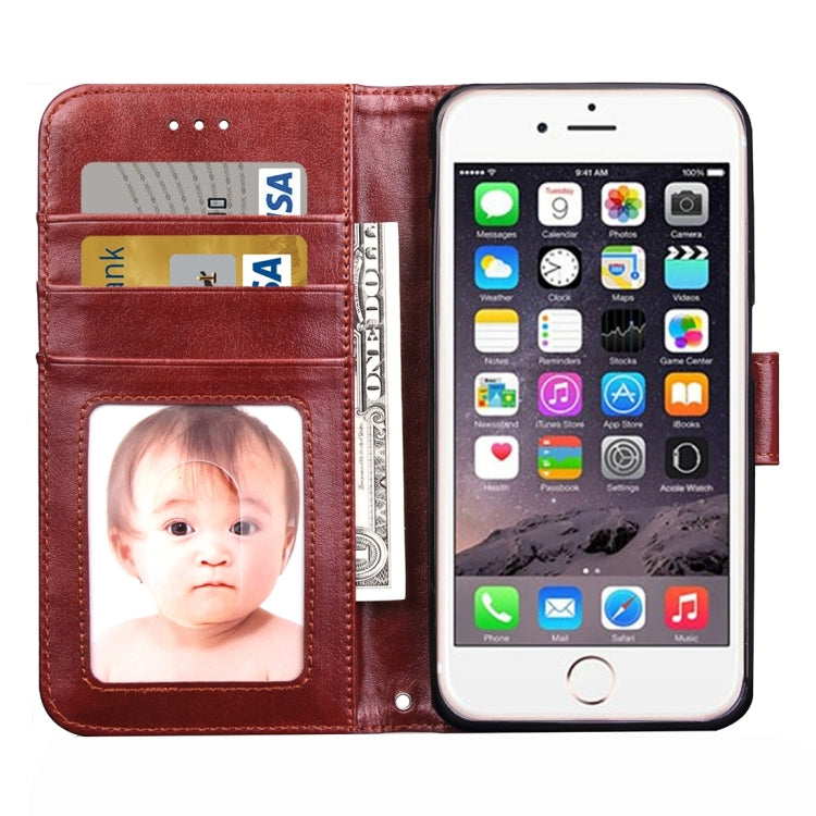For iPhone 8 Plus & 7 Plus   Knead Skin Texture Splice Horizontal Flip Leather Case with Photo Frame & Card Slot & Holder & Wallet & Lanyard