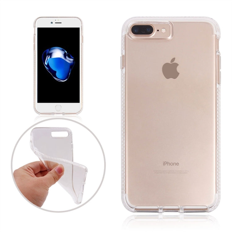 For iPhone 8 Plus & 7 Plus   Transparent D3O TPU Protective Cover Case(Transparent)