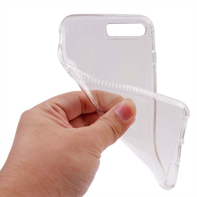 For iPhone 8 Plus & 7 Plus   Transparent D3O TPU Protective Cover Case(Transparent)