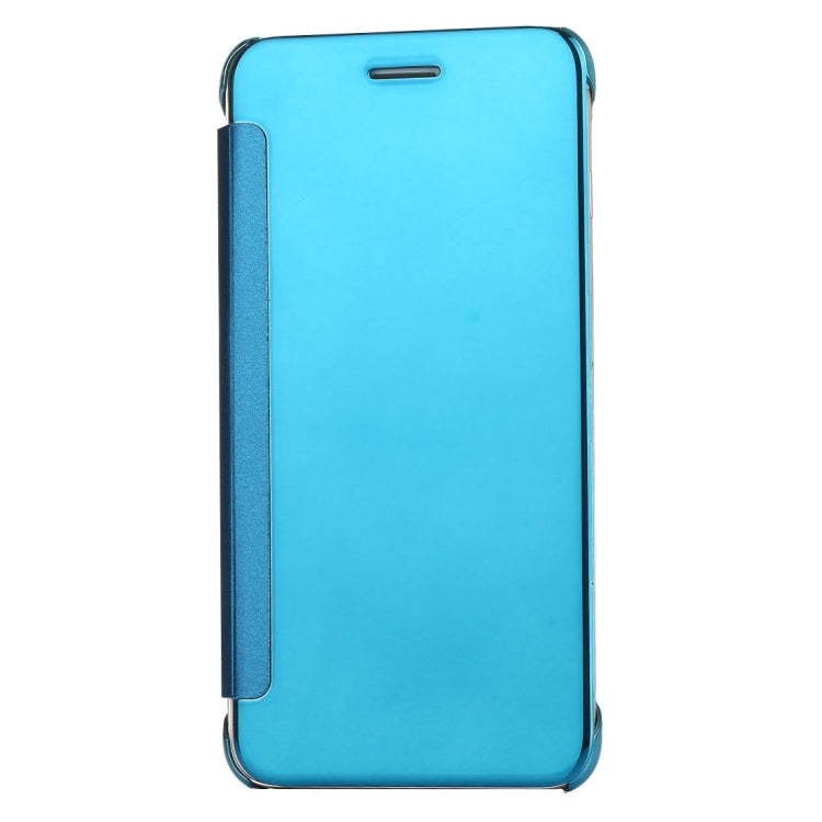For iPhone 8 Plus & 7 Plus   Plating Mirror Horizontal Flip Leather Case