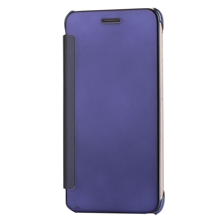 For iPhone 8 Plus & 7 Plus   Plating Mirror Horizontal Flip Leather Case