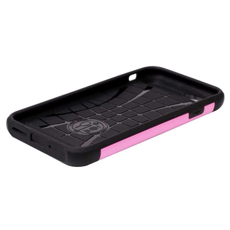 For iPhone 8 Plus & 7 Plus   Slide Style TPU + PC Combination Case with Card Slot