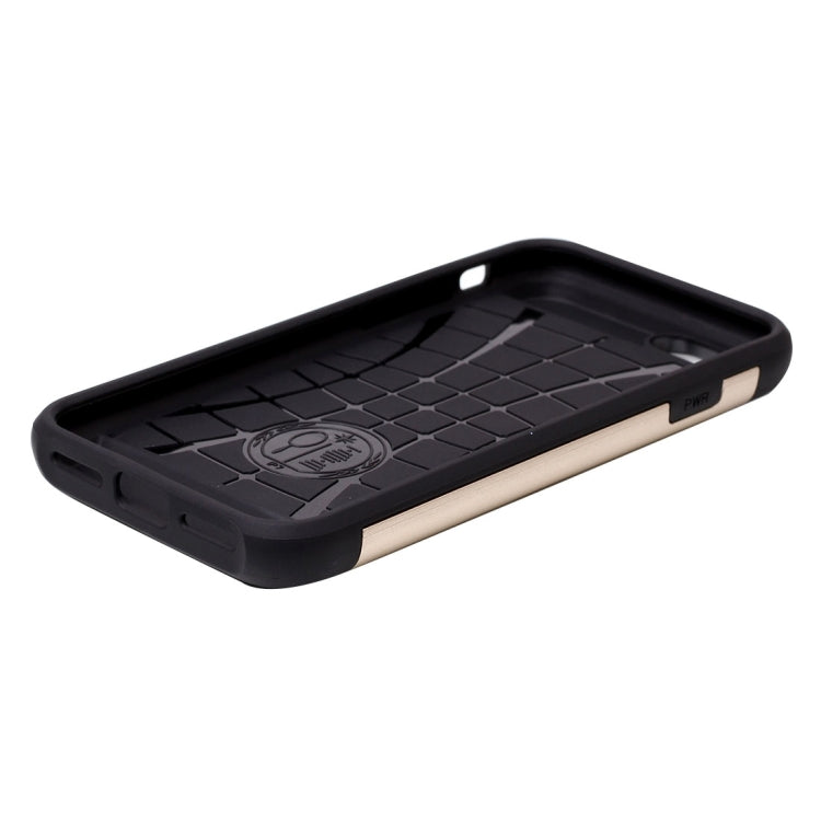 For iPhone 8 Plus & 7 Plus   Slide Style TPU + PC Combination Case with Card Slot