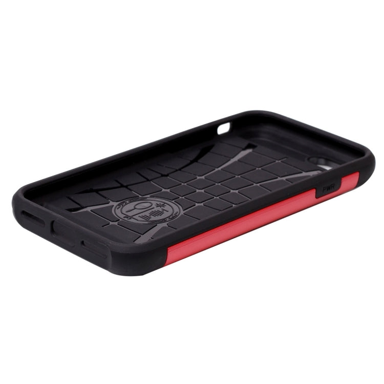 For iPhone 8 Plus & 7 Plus   Slide Style TPU + PC Combination Case with Card Slot