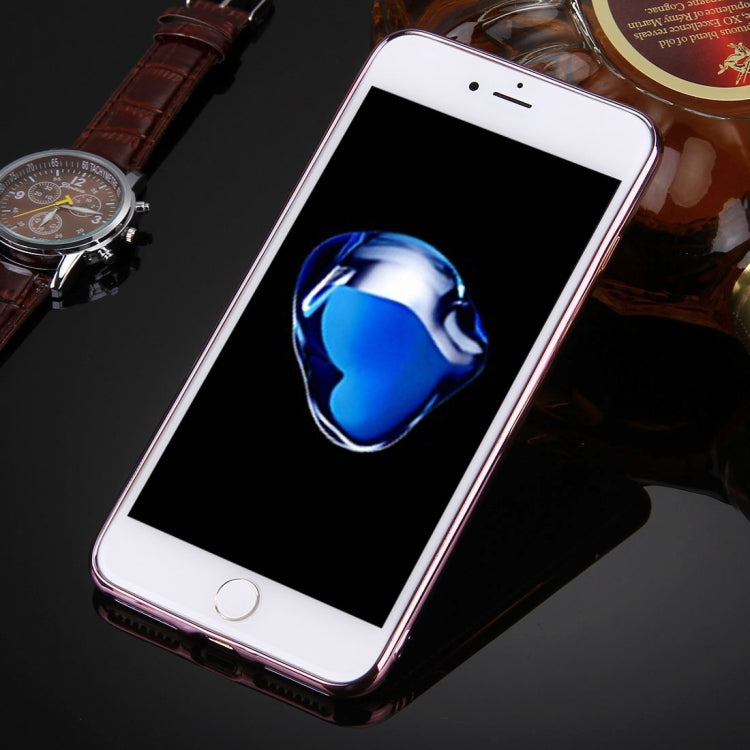 For iPhone 8 Plus & 7 Plus   3D Litchi Texture Soft TPU Protective Case