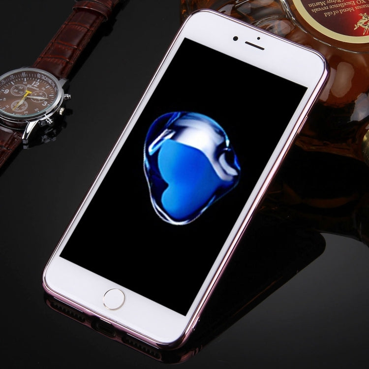 For iPhone 8 Plus & 7 Plus   3D Litchi Texture Soft TPU Protective Case