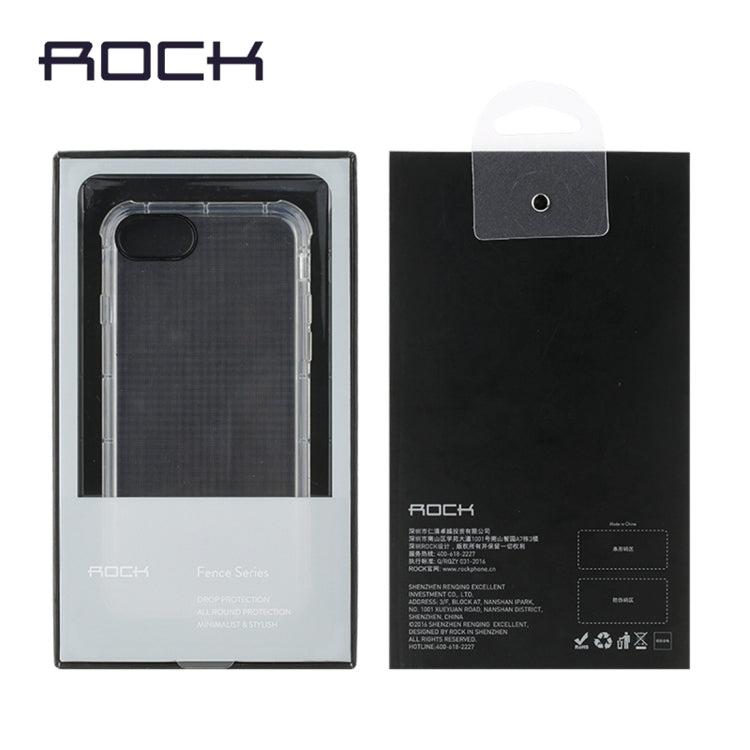 Rock for iPhone 8 Plus & 7 Plus   Fence Series Drop Protection Case Transparent Soft TPU Air Sacs Shockproof Protective Back Case