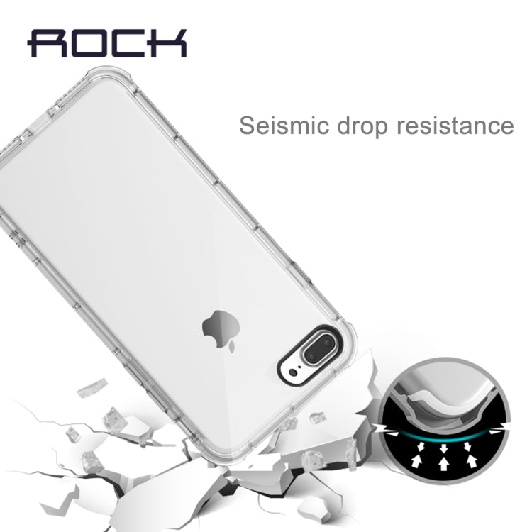 Rock for iPhone 8 Plus & 7 Plus   Fence Series Drop Protection Case Transparent Soft TPU Air Sacs Shockproof Protective Back Case