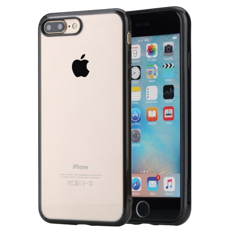 Rock for iPhone 8 Plus & 7 Plus   Pure Series Concise Style Ultrathin Transparent TPU + PC Protective Back Case