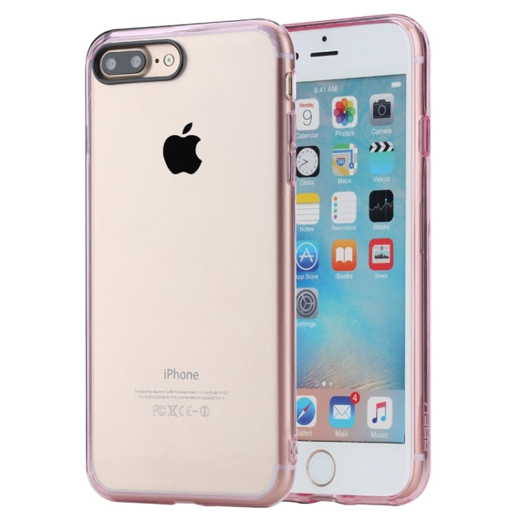 Rock for iPhone 8 Plus & 7 Plus   Pure Series Concise Style Ultrathin Transparent TPU + PC Protective Back Case