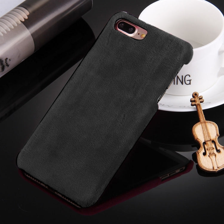 For iPhone 8 Plus & 7 Plus   Faux Fur PC Protective Case