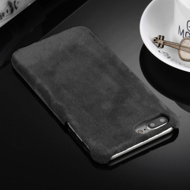 For iPhone 8 Plus & 7 Plus   Faux Fur PC Protective Case