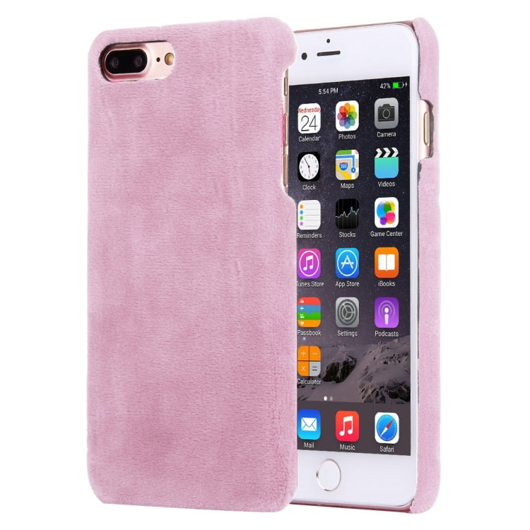 For iPhone 8 Plus & 7 Plus   Faux Fur PC Protective Case
