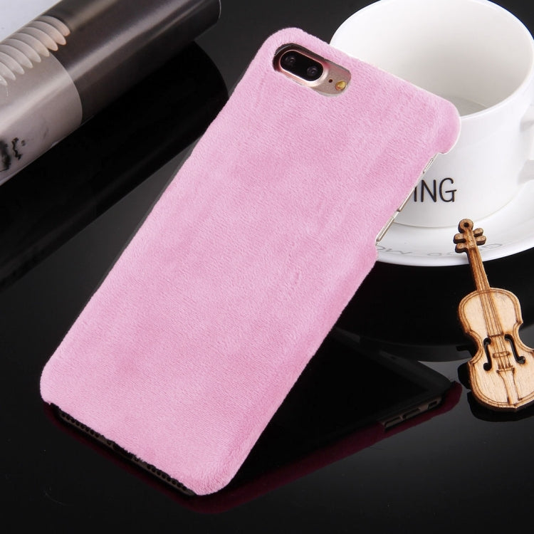 For iPhone 8 Plus & 7 Plus   Faux Fur PC Protective Case