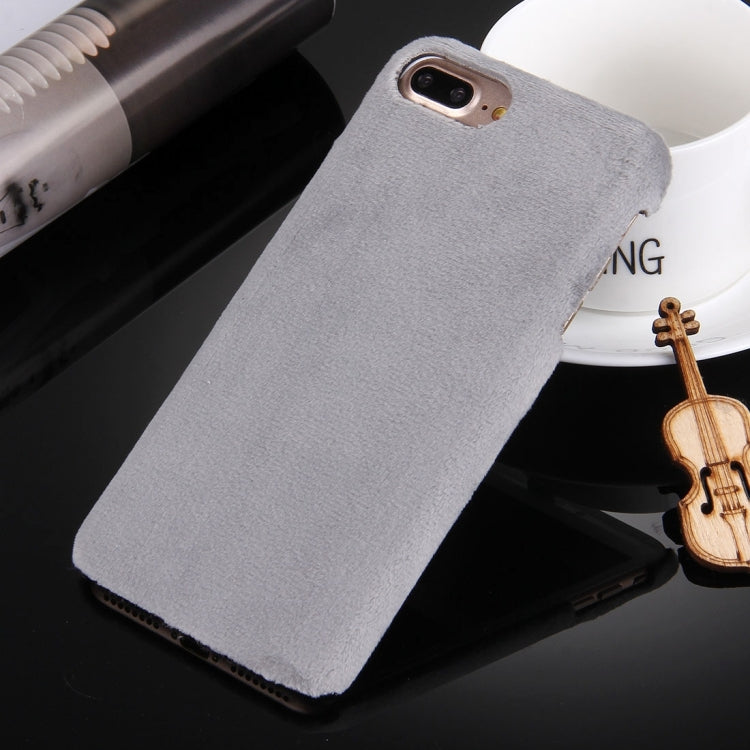 For iPhone 8 Plus & 7 Plus   Faux Fur PC Protective Case