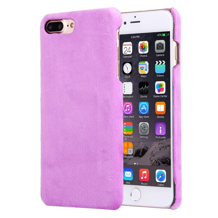For iPhone 8 Plus & 7 Plus   Faux Fur PC Protective Case