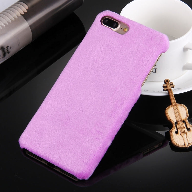 For iPhone 8 Plus & 7 Plus   Faux Fur PC Protective Case