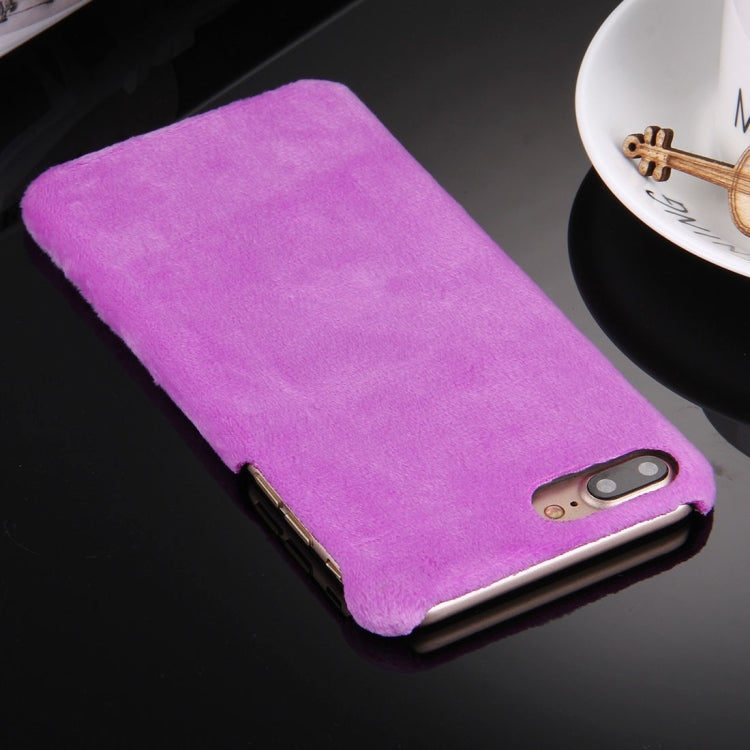 For iPhone 8 Plus & 7 Plus   Faux Fur PC Protective Case