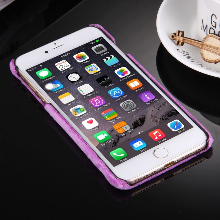 For iPhone 8 Plus & 7 Plus   Faux Fur PC Protective Case