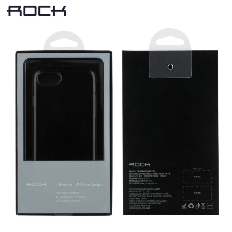 Rock for iPhone 8 Plus & 7 Plus   Transparent Ultrathin Soft TPU Protective Back Case with Holder