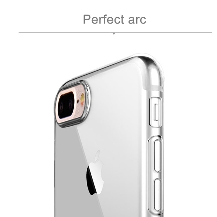 Rock for iPhone 8 Plus & 7 Plus   Transparent Ultrathin Soft TPU Protective Back Case with Holder