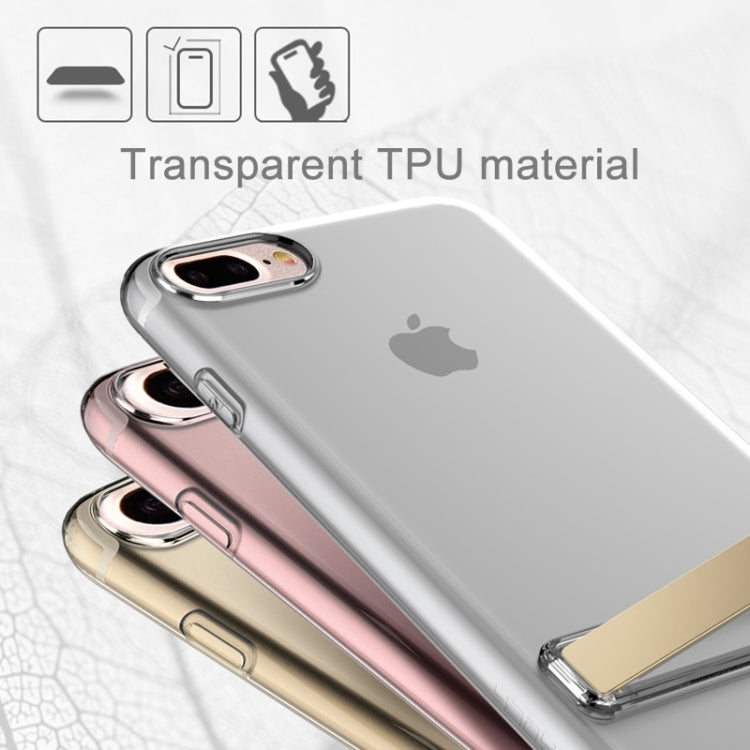 Rock for iPhone 8 Plus & 7 Plus   Transparent Ultrathin Soft TPU Protective Back Case with Holder