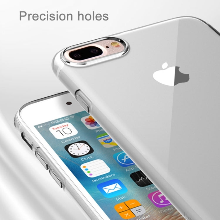 Rock for iPhone 8 Plus & 7 Plus   Transparent Ultrathin Soft TPU Protective Back Case with Holder
