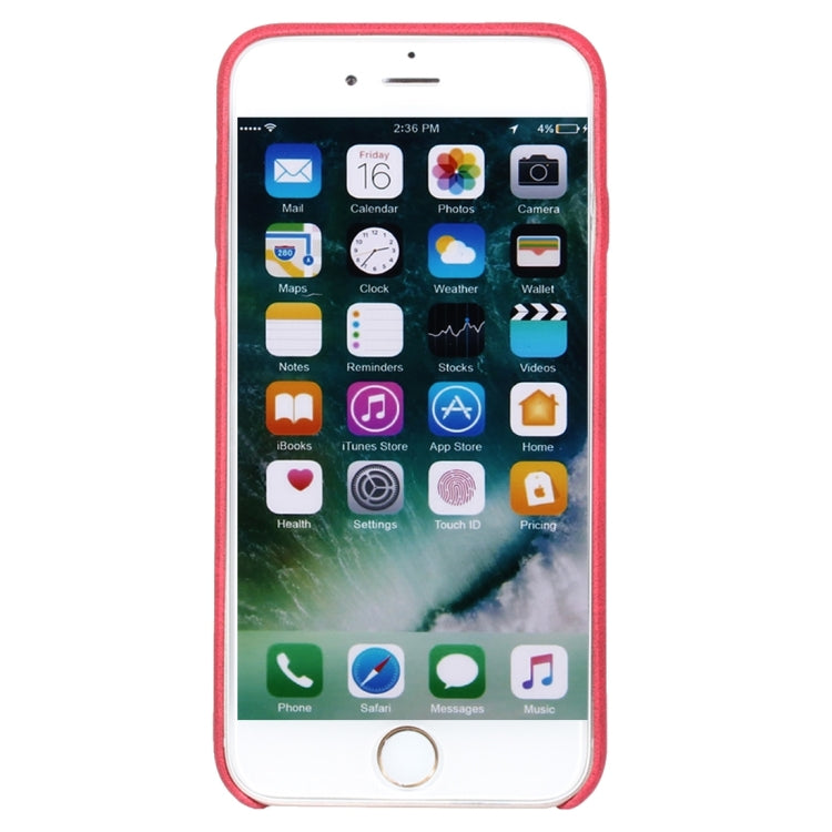 For iPhone 8 Plus & 7 Plus   Crazy Horse Texture Leather Surface Soft TPU Protective Back Case