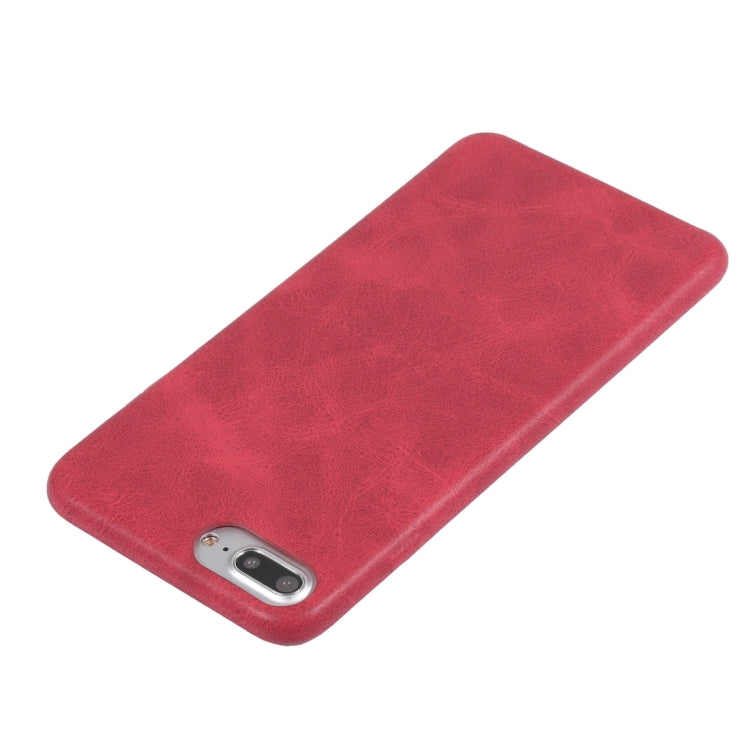 For iPhone 8 Plus & 7 Plus   Crazy Horse Texture Leather Surface Soft TPU Protective Back Case