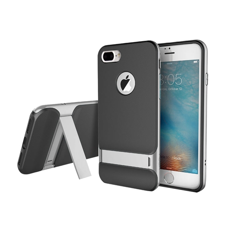 Rock Royce Stand Series for iPhone 8 Plus & 7 Plus   Business Style TPU + PC Protective Case with Holder