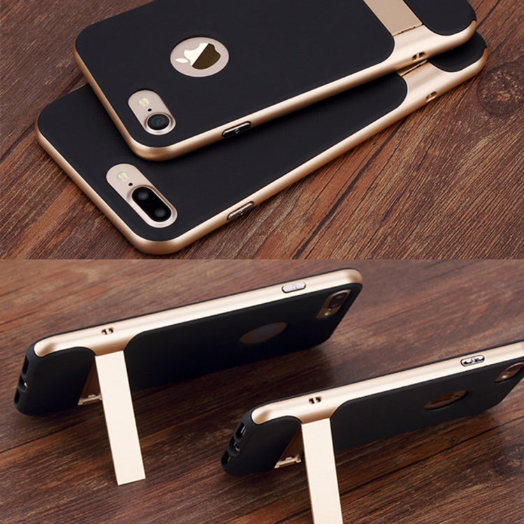 Rock Royce Stand Series for iPhone 8 Plus & 7 Plus   Business Style TPU + PC Protective Case with Holder