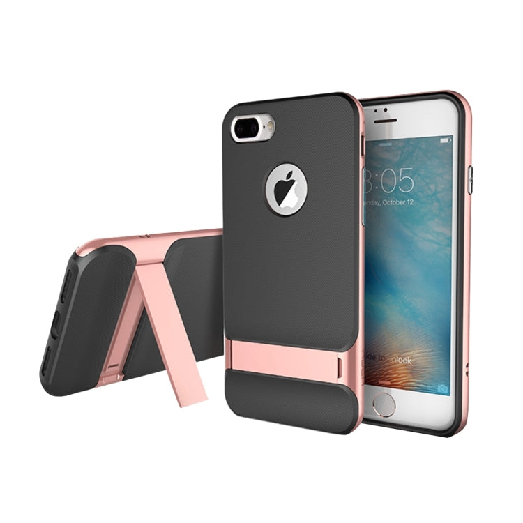 Rock Royce Stand Series for iPhone 8 Plus & 7 Plus   Business Style TPU + PC Protective Case with Holder