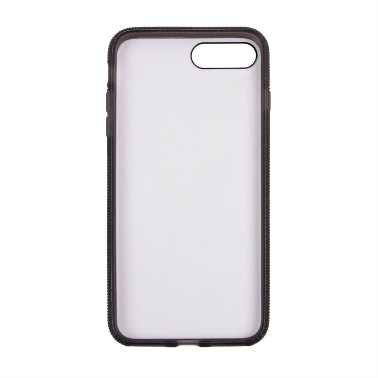For iPhone 8 Plus & 7 Plus   Denim Texture Magnetic Suction Style TPU + PC Paste Skin Protective Case Back Cover