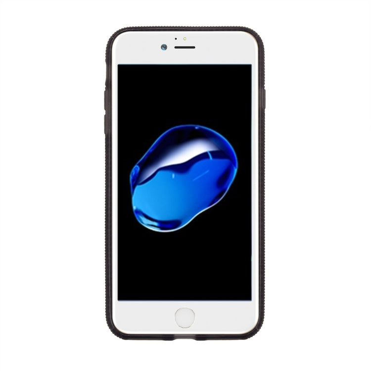 For iPhone 8 Plus & 7 Plus   Denim Texture Magnetic Suction Style TPU + PC Paste Skin Protective Case Back Cover