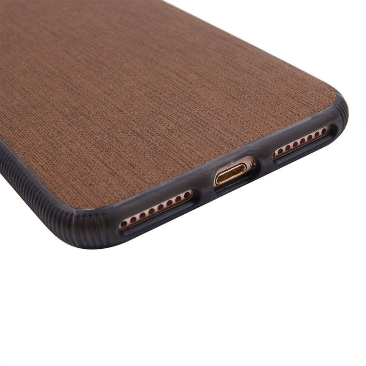 For iPhone 8 Plus & 7 Plus   Denim Texture Magnetic Suction Style TPU + PC Paste Skin Protective Case Back Cover