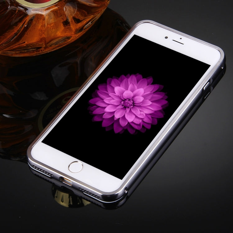 For iPhone 8 Plus & 7 Plus   Separable Electroplating Mirror Push Pull PC Protective Case Back Shell Cover + Metal Bumper Frame