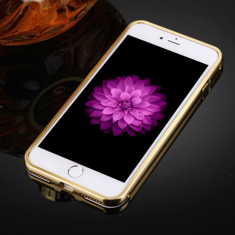 For iPhone 8 Plus & 7 Plus   Separable Electroplating Mirror Push Pull PC Protective Case Back Shell Cover + Metal Bumper Frame