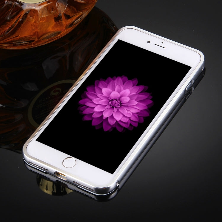 For iPhone 8 Plus & 7 Plus   Separable Electroplating Mirror Push Pull PC Protective Case Back Shell Cover + Metal Bumper Frame