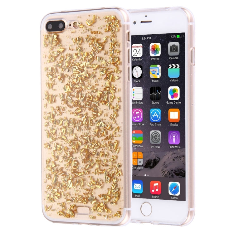 For iPhone 8 Plus & 7 Plus   Scattered Platinum Pattern TPU Protective Case
