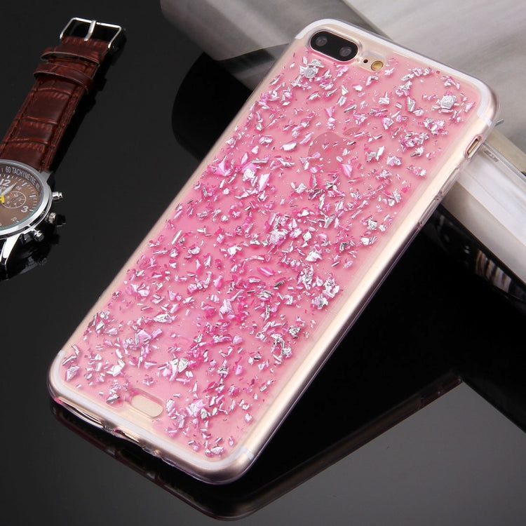 For iPhone 8 Plus & 7 Plus   Scattered Platinum Pattern TPU Protective Case