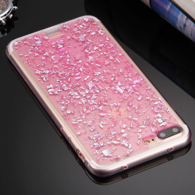 For iPhone 8 Plus & 7 Plus   Scattered Platinum Pattern TPU Protective Case