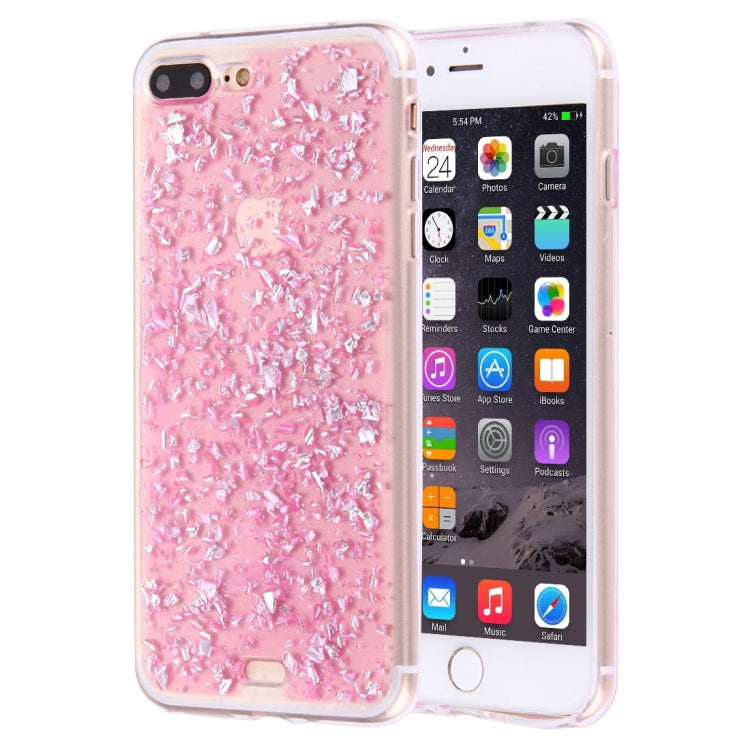 For iPhone 8 Plus & 7 Plus   Scattered Platinum Pattern TPU Protective Case
