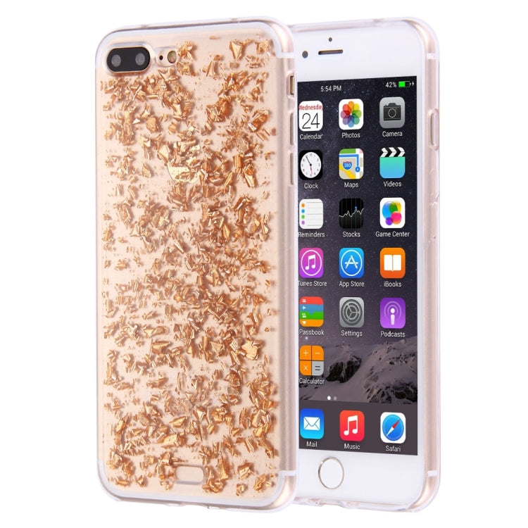 For iPhone 8 Plus & 7 Plus   Scattered Platinum Pattern TPU Protective Case