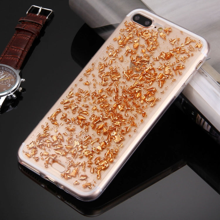 For iPhone 8 Plus & 7 Plus   Scattered Platinum Pattern TPU Protective Case