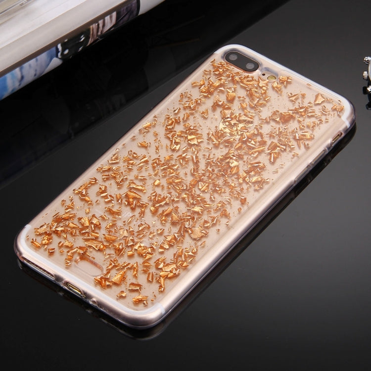 For iPhone 8 Plus & 7 Plus   Scattered Platinum Pattern TPU Protective Case