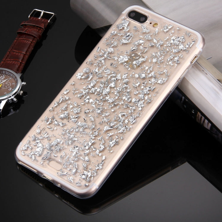 For iPhone 8 Plus & 7 Plus   Scattered Platinum Pattern TPU Protective Case