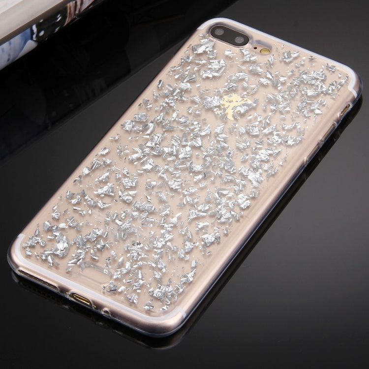 For iPhone 8 Plus & 7 Plus   Scattered Platinum Pattern TPU Protective Case