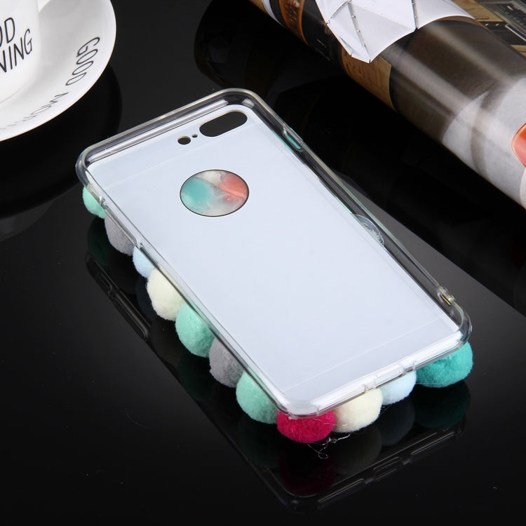 For iPhone 8 Plus & 7 Plus   3D Furry Balls Pattern TPU Protective Case