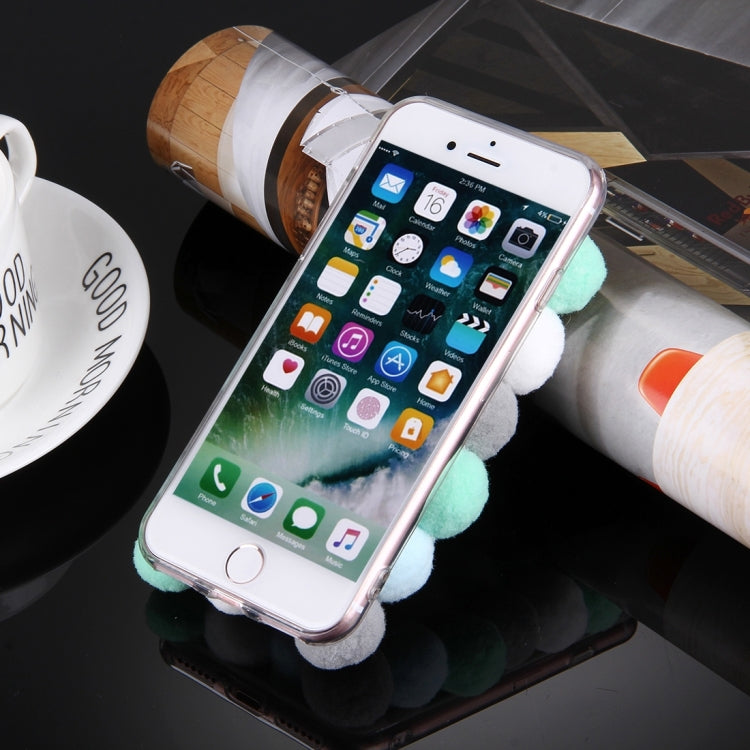 For iPhone 8 Plus & 7 Plus   3D Furry Balls Pattern TPU Protective Case